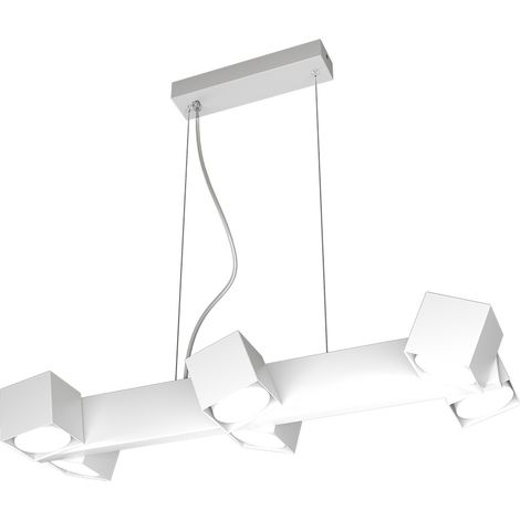 Sospensione Moderna Rotation Metallo Bianco 6 Luci Gx53 (1/4)