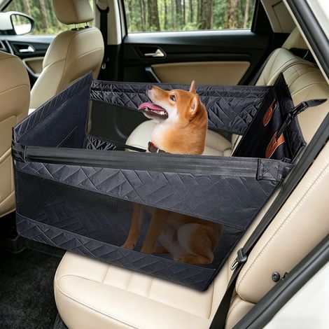 Siège Chien pour Banquette Arrière, Grand Confort pour Chiens de Taille Moyenne à Grande, Tissu 600D Oxford, Coussin Amovible (1/5)