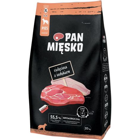 PAN MEAT Ternera con pavo XS 20 kg (1/5)