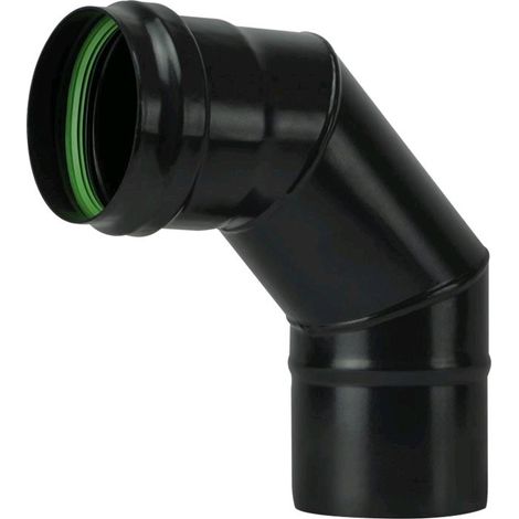 Gomito 90o per Stufa a Pellet Acciaio rivestito con smalto porcellanato 10 cm - PN1003 Diametro 10 cm Gomito 90o