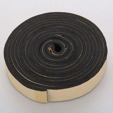 Largeur 30mm épaisseur 5mm / longueur 3M, isolation thermique bande de colle auto - adhésive bande d'étanchéité d'éponge ignifuge joint de porte et de fenêtre, joint de mousse adhésive (1/3)