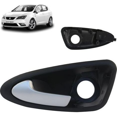 MANIGLIA PERFORMANCE compatibile con maniglia interna Seat Ibiza (2008-2017) ANTERIORE SINISTRA (lato guidatore) (grigia) 6J1837113A 6J0837113A (1/5)