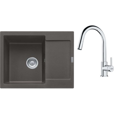 Franke - Set da cucina G256ŠB, lavello in fragranite MRG 611-62 e miscelatore FS 3229.031, grigio ardesia/cromo 114.0720.183 (1/2)