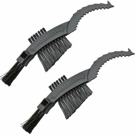 Brosse à Chaîne de Vélo Kit Nettoyeur Chaine Vélos Brosse Nettoyage Chaine Moto Nettoyeur Chaine Velo Brosse de Nettoyage de Chaîne de Vélo Multifonction Kit de Brosse à Bicyclette 2 Pièces - (1/5)