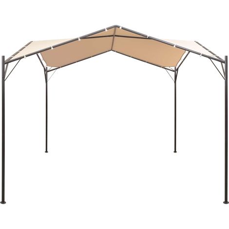 vidaXL Cenador carpa 3x3 m de acero beige (1/2)