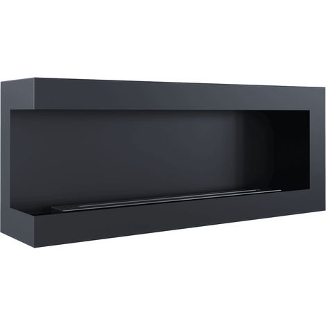 Wandkamin Bioethanol Eckkaminl DELTA links 120 cm TÜV (1/5)