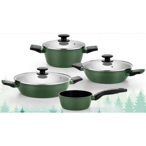 Monix Forest Set de Cuisine Aluminium Forgé 7 pièces