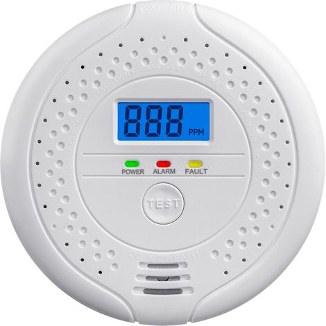 Detector portátil de monóxido de carbono con pantalla PPM - Alarma doméstica, sensor electroquímico, 126 g (1/5)