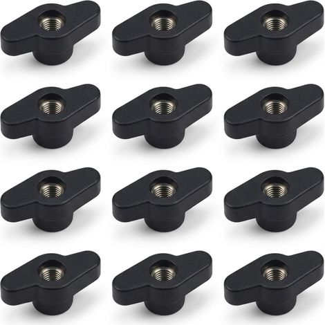 Lot de 12 écrous de serrage droits M8 filetage intérieur (1/5)