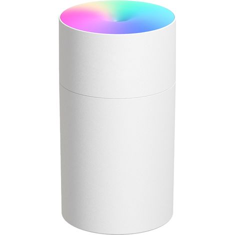 Humidificateur Mini USB - Diffuseur Pour Voiture Et Bureau - Pulvérisation Réglable - Veilleuse 7 Couleurs - 1 Pièce (1/5)