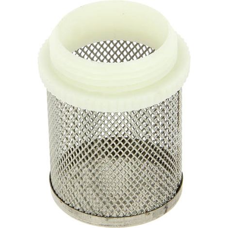 Virfollet – Filtre inox pour crépine mâle 33-42 – Filetage 1'1/4 – Type crépine sans clapet – Résistant à la corrosion pour filtration efficace