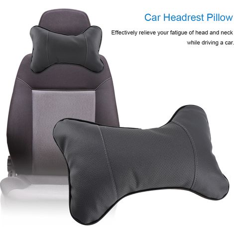 Coussin de soutien respirant et souple pour appui-tête de siège auto (gris) (1/5)