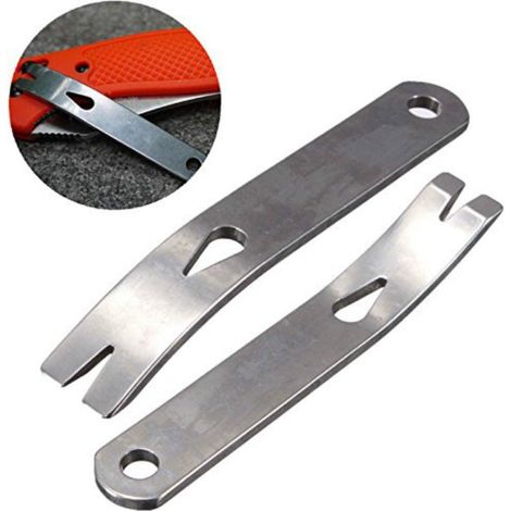 Ensemble de 2 mini-leviers de poche EDC, 7,6 cm, acier inoxydable-AquaForge (1/5)