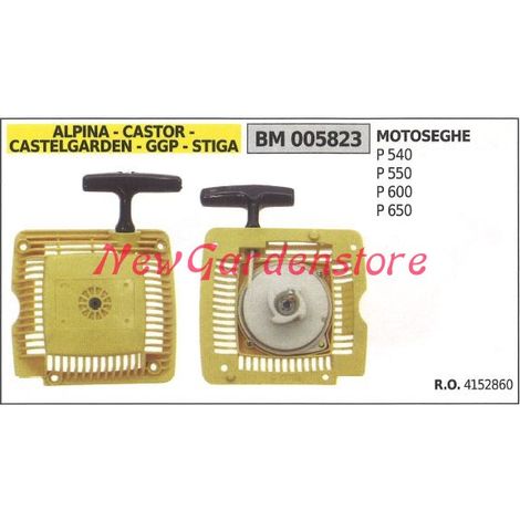 Messa in moto CASTELGARDEN motore motosega P 540 550 600 650 005823