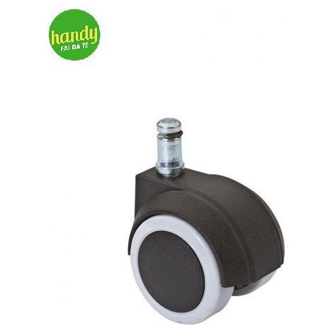 Ruota gemellata Masidef in nylon/gomma autobloccante 50 mm ad incastro portata 65 kg