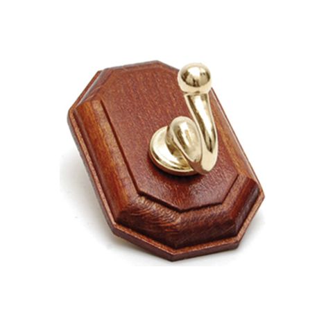 GANCIO ADESIVO HOLZ NOCE ORO 1 POSTO 40X60 MM- DIESSE- 10,0 pz