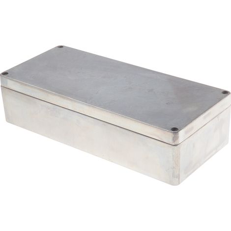 Boîtier RS PRO en Fonte d'aluminium, 360 x 160 x 90mm, Argent IP66 ( Prix pour 1 ) (1/2)