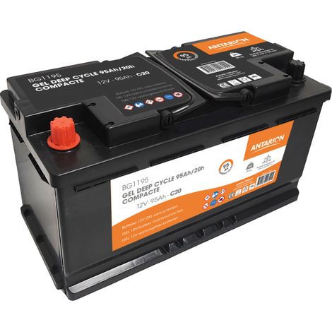 Batterie Gel Compacte 95ah Longévité Et Fiabilité Pour Véhicules De Loisirs - Antarion Orange