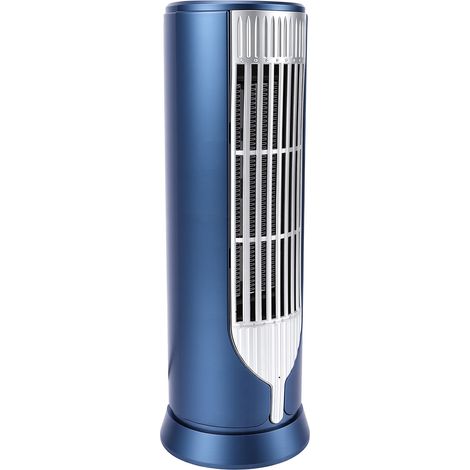 GARRYFIZH Chauffage d'appoint de bureau avec arrêt automatique, écoénergétique, à chauffage rapide, céramique PTC, pour la maison et le bureau, bleu, prise européenne 220 V