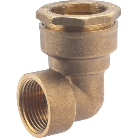 Noyon & Thiebault – Raccord laiton femelle F1' pour tuyau polyéthylène – Ø 32 mm – Filetage plomberie – Serrage par écrou
