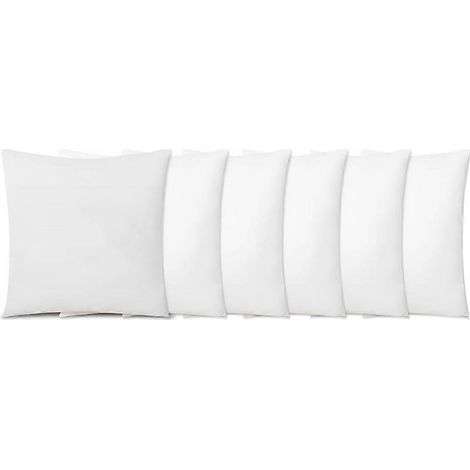 Lot de 6 Sublimation Blanks oreiller étuis 16x 16Inch Cushion housses oreiller housses pour DIY chaleur Transfer Press (1/5)