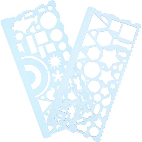 Règles géométriques multifonctionnelles, gabarits de dessin (1/5)
