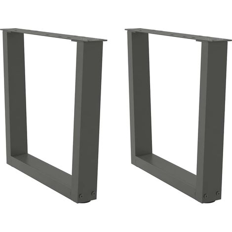 Couchtischbeine V-Form 2 Stück Anthrazit 60x(42-43,3) cm Stahl