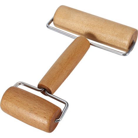 Nudelholz aus Holz für Pizza und Teig, Küchenutensil für Bäcker, natürliches Nudelholz, manuelles Backwerkzeug (1/5)