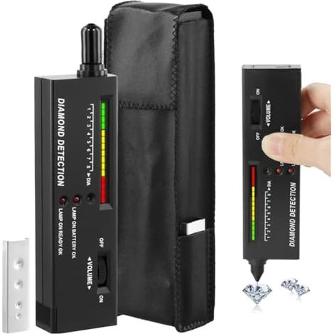 Testeur de diamant électronique, stylo testeur de pierres précieuses portable, pour diamants, saphir, rubis, cristal, agate, jade (1/5)