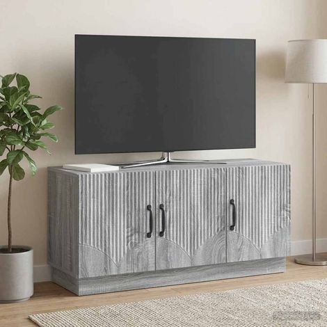 Meuble TV Sonoma gris 99 x 34,5 x 47 cm Bois d'ingénierie vidaXL (1/5)