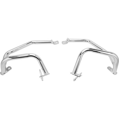 Supports moteur CB400 1999-2015, barres de protection latérales inox, pare-chocs robuste, kit gauche/droite, remplacement crash bar moto. (1/5)
