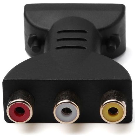 Adaptateur HDMI vers AV - Adaptateur de synchronisation Audio et vidéo 1080P HDMI vers RVB pour convertisseur de Composants RCA (1/5)