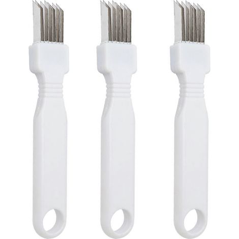 Coupe-oignons 1/2/3 pièces avec protection, râpe à oignons verts en acier inoxydable, poignée antidérapante, 7 lames, pour la cuisine [jkw] (1/5)