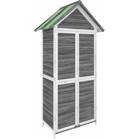 Maison Exclusive - Rimessa da Giardino Grigia 89x52,5x175cm Legno Massello di Pino