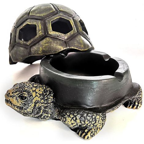 Cendrier créatif en forme de tortue pour la décoration intérieure (1/5)