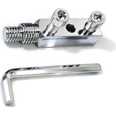 Extracteur de fil de coupe, outil de filetage pour robinet d'eau, adaptateur coudé de réparation pour filetage de tuyau de 1/2", 7,6 cm, 10,2 cm, 2,5 cm (1/5)