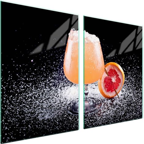 Plaque de protection en verre pour poêle 2x45x52 Boisson (1/5)