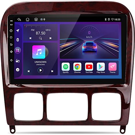 Autoradio Hexinex Pour Mercedes-Benz Classe S W220 S280 S320 S400 Android 14 CarPlay 2+64GB (1/5)