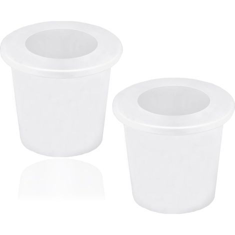 Tabletop parasol cones, 2 silicone ring parasol tables, 2 to 2.5-inch parasol caps for balcony tables, and 1.5-inch parasol poles (white). (1/5)