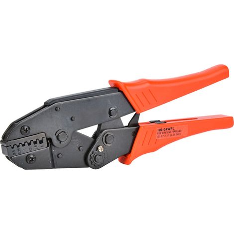 Pince à sertir les cosses et connecteurs électriques, outil de crimpage manuel pour fils et câbles 0,5-4mm², calibre 20-12AWG, étau de sertissage professionnel. (1/5)