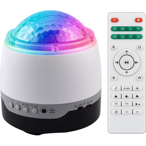 Projecteur de ciel étoilé LED Bluetooth à effet vagues et bruit blanc, veilleuse (1/5)
