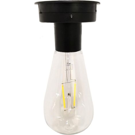 Irovami Couvercle rechange lampe solaire – 7cm, plastique noir étanche, DIY, éclairage jardin (1/5)