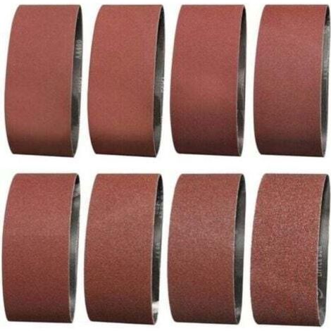 Promotion Bande Abrasive 75X457 mm- Grains 1 X 40/60 & 2 X 80/120/180/240/320/400 Bande de Ponceuse pour le Ponçage, le Polissage et le Dépoussiérage, Idéale pour le Bois (14 Pièces)-- (1/2)