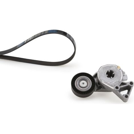 Jeu de courroies trapézoïdales à nervures Gates K046DPK1195 AUDI