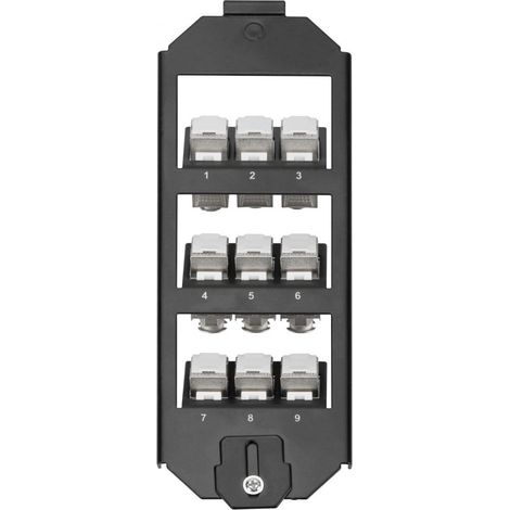 DIGITUS Bodentankhalter 3-fach f. 9x Keystone Module