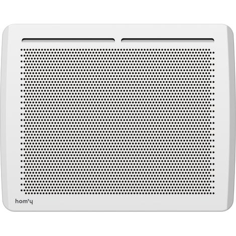 Radiateur électrique fixe panneau rayonnant 1000W HOM'Y VAIL horizontal blanc NF (1/5)