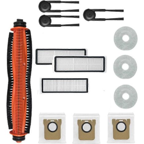 13 accessoires pour aspirateur Xiaomi Mijia M40S/OV31CN : rouleau principal, brosse latérale, filtre HEPA, chiffon de nettoyage et sacs à poussière. (1/5)
