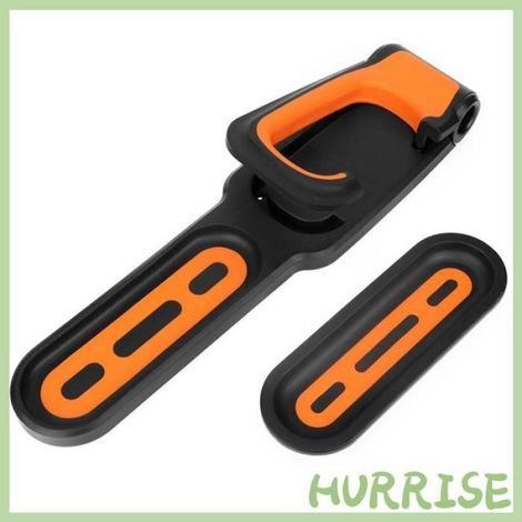Porte-Vélos - Support Mural En Plastique ABS - Pour Vélo Route Montagne Pliable - Capacité 18 Kg - Noir Et Orange - 1 Pièce (1/5)