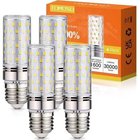 A60 LED-Lampen mit klarem Glasfaden, Birnenform, kaltweiß (4000 K), 806 Lumen, entspricht 60 W (7 W) Glühlampen, 5er-Packung