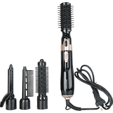 Séchoir Brosse Chauffante 4 en 1 : Lisseur, Boucleur et Coffret de Styling Multifonction (1/5)